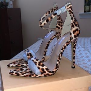 Leopard print sandals